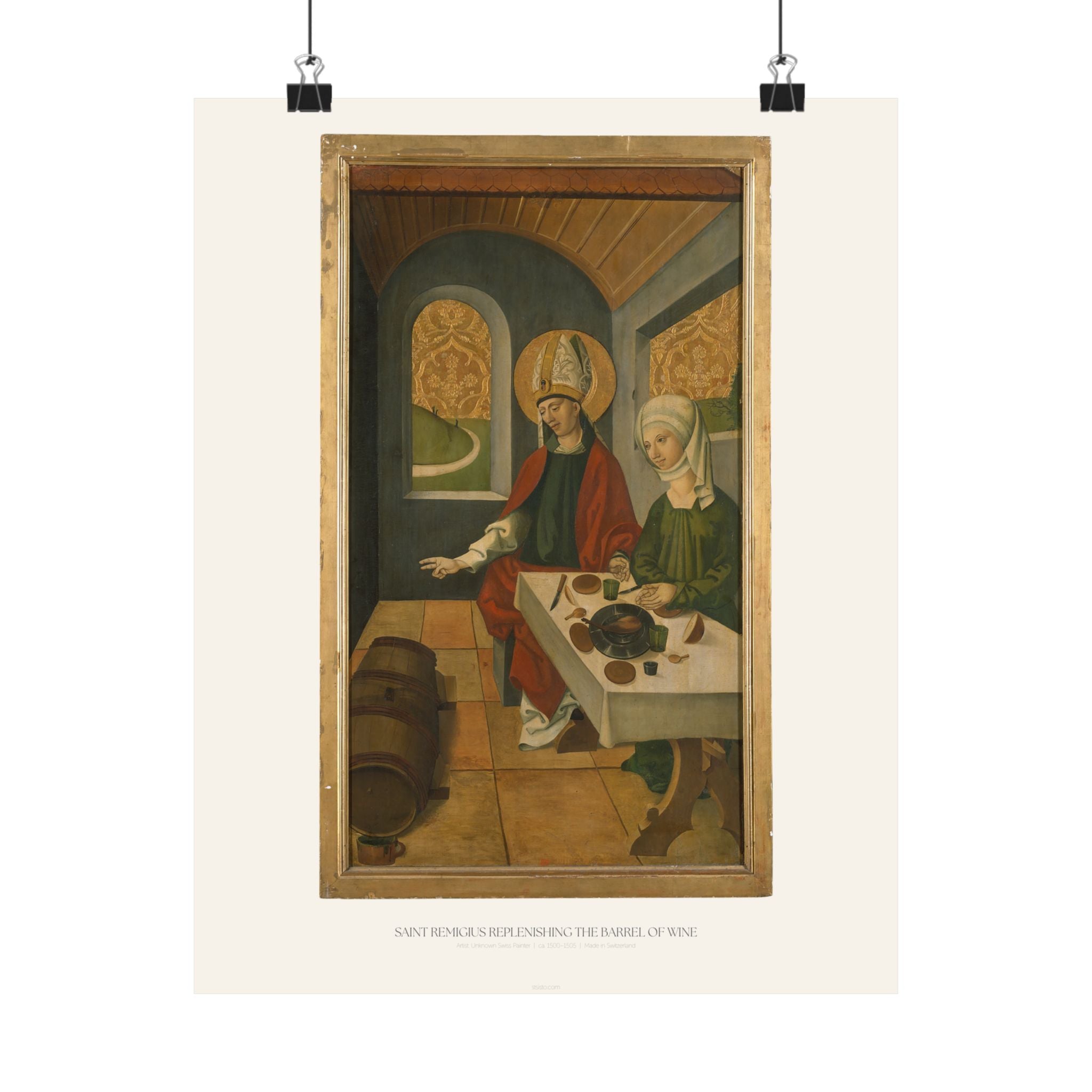 Saint Remigius Replenishing the Barrel of Wine