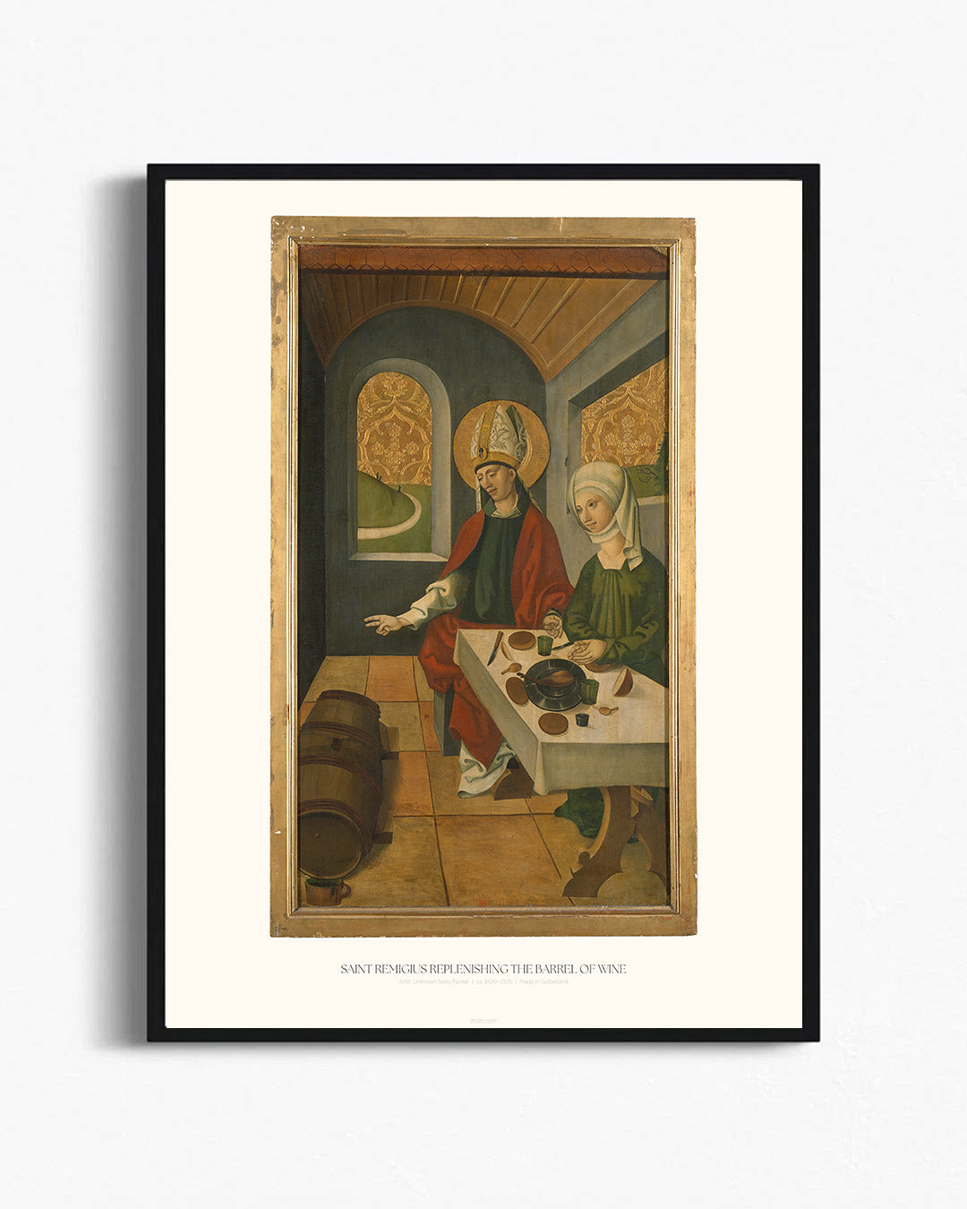 Saint Remigius Replenishing the Barrel of Wine