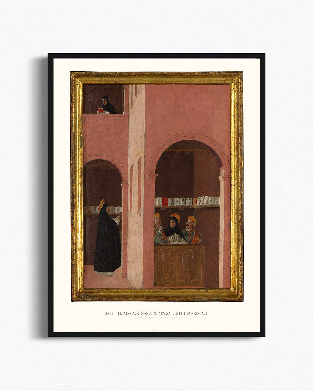 Saint Thomas Aquinas Aided by Saints Peter and Paul