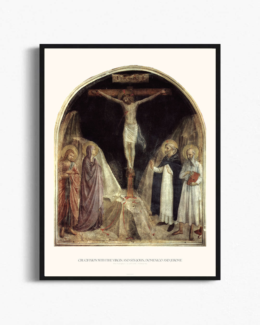 Crucifixion with the Virgin and Sts John, Domenico and Jerome - Fra Angelico